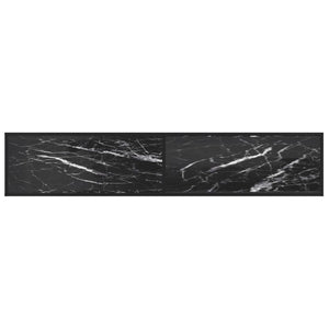 TV-Schrank Schwarz Marmor-Optik 200 cm