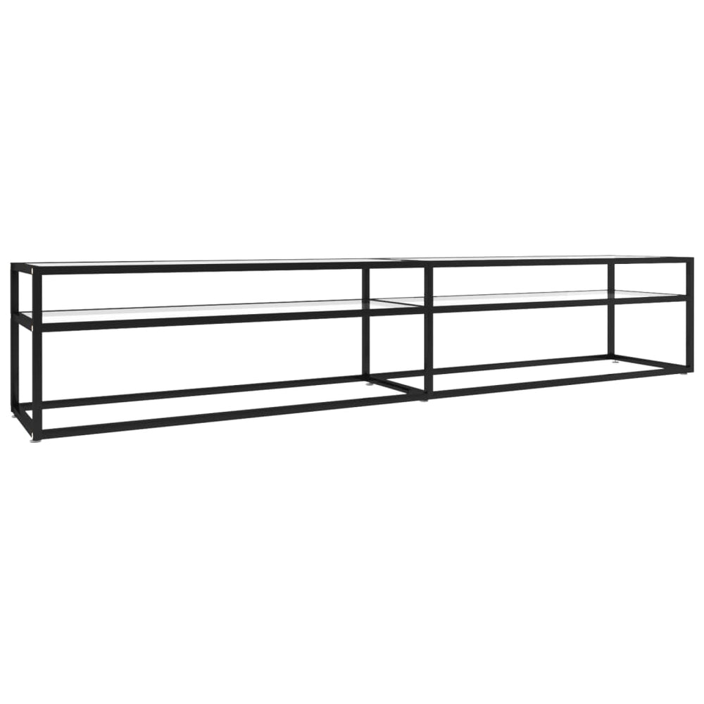 TV-Schrank Transparent Hartglas 220 cm