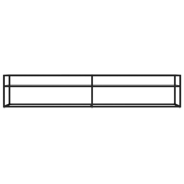 TV-Schrank Transparent Hartglas 220 cm