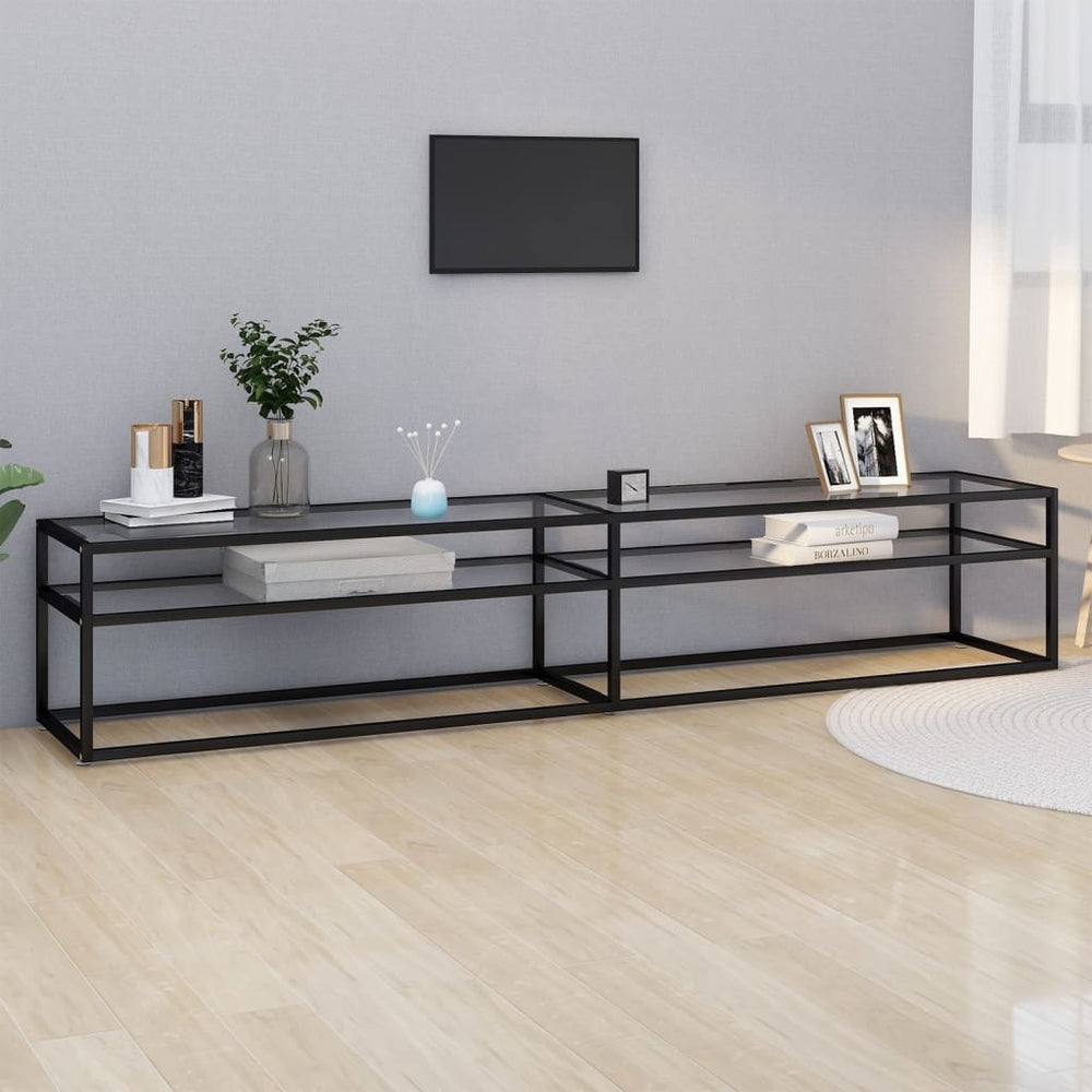 TV-Schrank Transparent Hartglas 220 cm