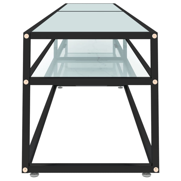 TV-Schrank Weiß Marmor Optik, 220 cm