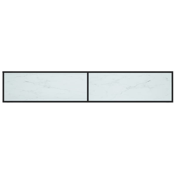 TV-Schrank Weiß Marmor Optik, 220 cm