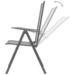 vidaXL 3-Piece Garden Dining Set Steel Anthracite