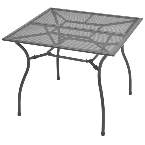 vidaXL 3-Piece Garden Dining Set Steel Anthracite