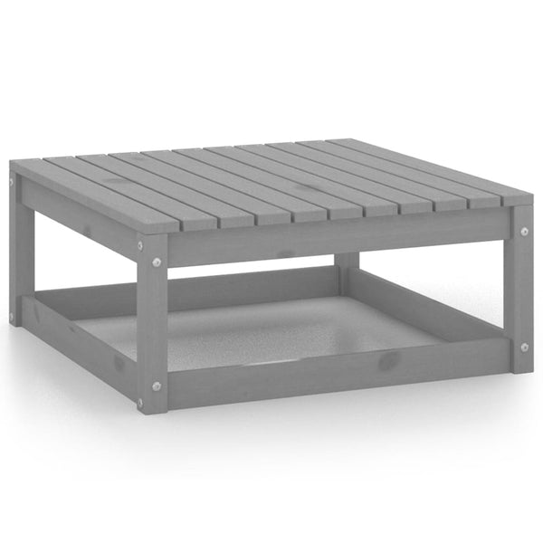 vidaXL 3-Piece Garden Lounge Set Grey Solid Pine Wood