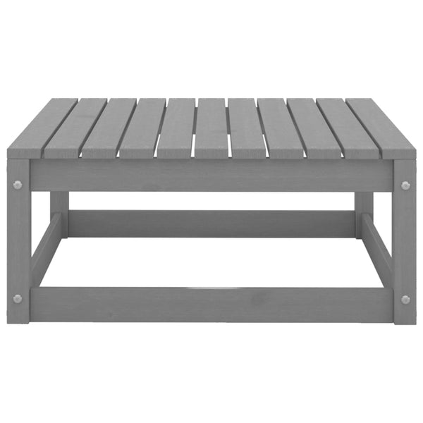 vidaXL 3-Piece Garden Lounge Set Grey Solid Pine Wood