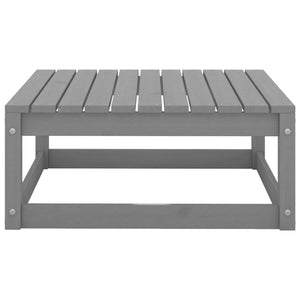 vidaXL 4-Piece Garden Lounge Set Grey Solid Pine Wood