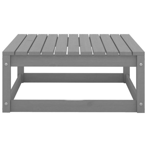vidaXL 3-Piece Garden Lounge Set Grey Solid Pine Wood