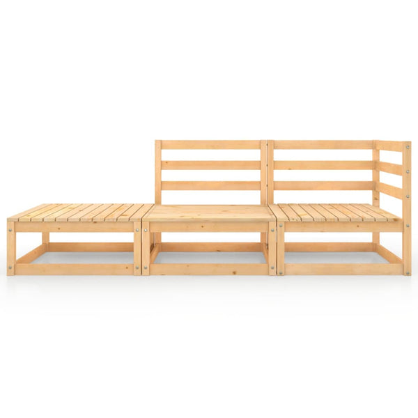 vidaXL 4-piece Solid Pine Garden Lounge Set