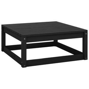 vidaXL 10-piece Garden Lounge Set Black Solid Pine Wood