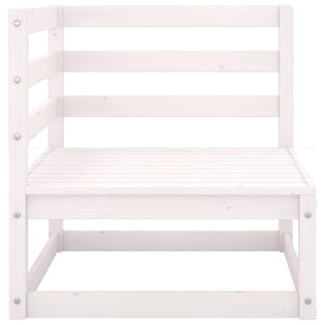 vidaXL 10-piece Garden Lounge Set White Solid Pine Wood