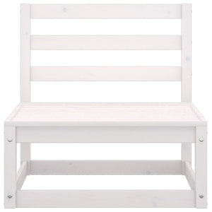 vidaXL 10-piece Garden Lounge Set White Solid Pine Wood