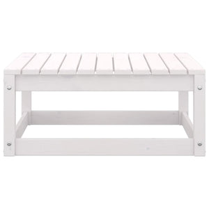vidaXL 10-piece Garden Lounge Set White Solid Pine Wood