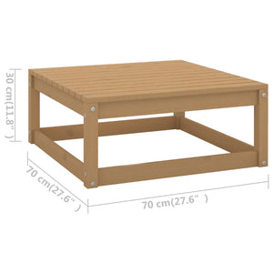 vidaXL 10-Piece Garden Lounge Set Honey Brown Solid Pine Wood