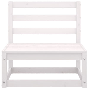 vidaXL 10-piece Garden Lounge Set White Solid Pine Wood