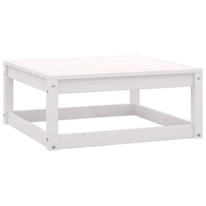 vidaXL 10-piece Garden Lounge Set White Solid Pine Wood