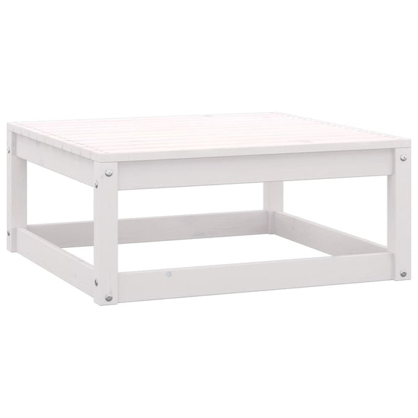 vidaXL 10-piece Garden Lounge Set White Solid Pine Wood