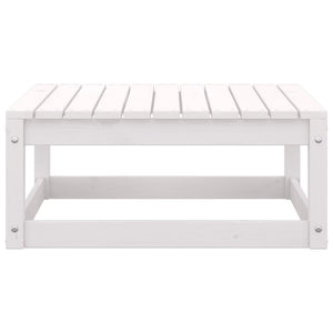 vidaXL 10-piece Garden Lounge Set White Solid Pine Wood