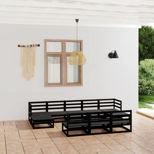 vidaXL 10-Piece Garden Lounge Set Solid Pinewood