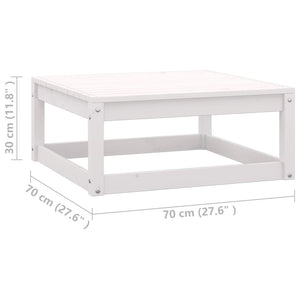 vidaXL Garden Footstools with Cushions 2 pcs. Solid Pine Wood