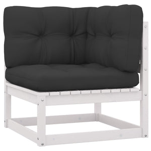 vidaXL 3-Piece Garden Lounge Set with Cushions Solid Pine Wood