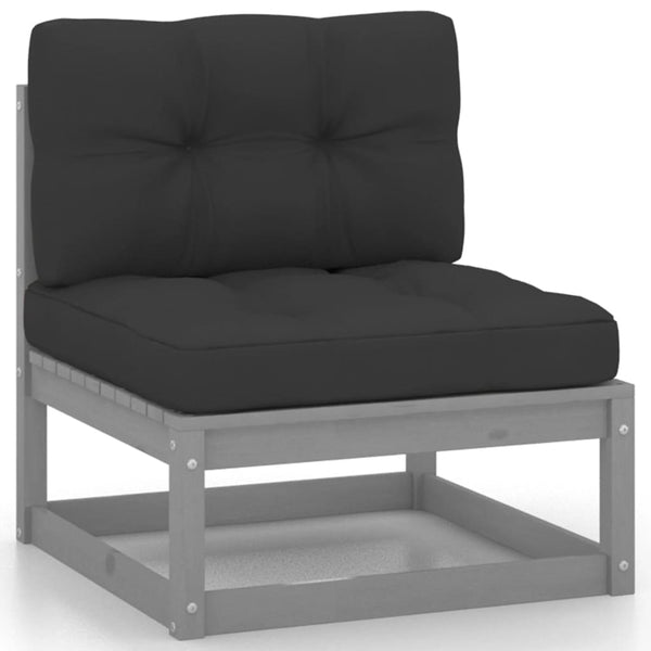 vidaXL 3-Piece Garden Lounge Set with Cushions Solid Pine Wood