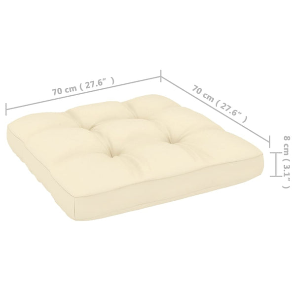 vidaXL 8-Piece Garden Lounge Set with Cushions Honey Brown Solid Pine Wood