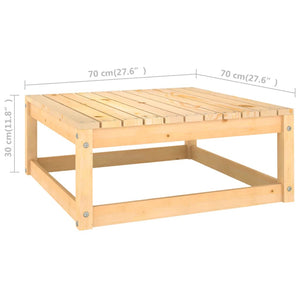 vidaXL 12-Piece Garden Lounge Set with Cushions Solid Pine Wood