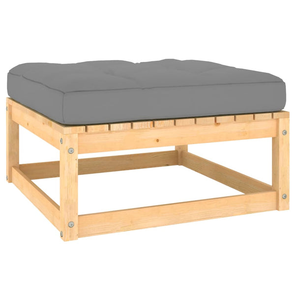 vidaXL 12-Piece Garden Lounge Set with Cushions Solid Pine Wood