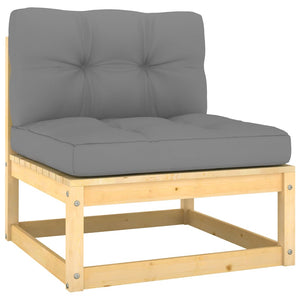 vidaXL 10-piece Garden Lounge Set with Cushions Solid Pine Wood