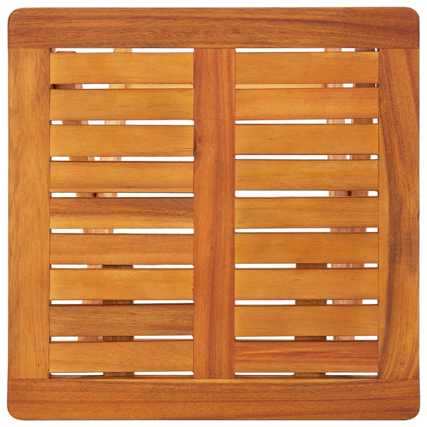 vidaXL Sun Loungers 2 pcs. with Table and Cushions Solid Acacia Wood