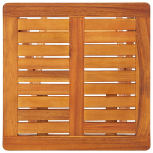 vidaXL Sun Loungers 2 pcs. with Table and Cushions Solid Acacia Wood