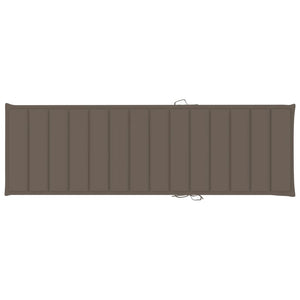 vidaXL Sun Loungers 2 pcs. with Table and Cushions Solid Acacia Wood