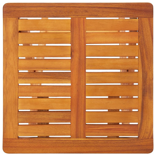 vidaXL Sun Loungers 2 pcs. with Table and Cushions Solid Acacia Wood