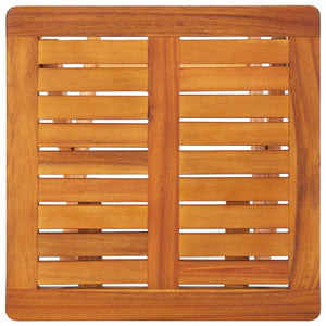 vidaXL Sun Loungers 2 pcs. with Table and Cushions Solid Acacia Wood