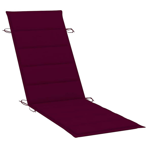 vidaXL Sun Loungers 2 pcs. with Table and Cushions Solid Acacia Wood