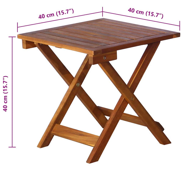 vidaXL Sun Loungers 2 pcs. with Table and Cushions Solid Acacia Wood