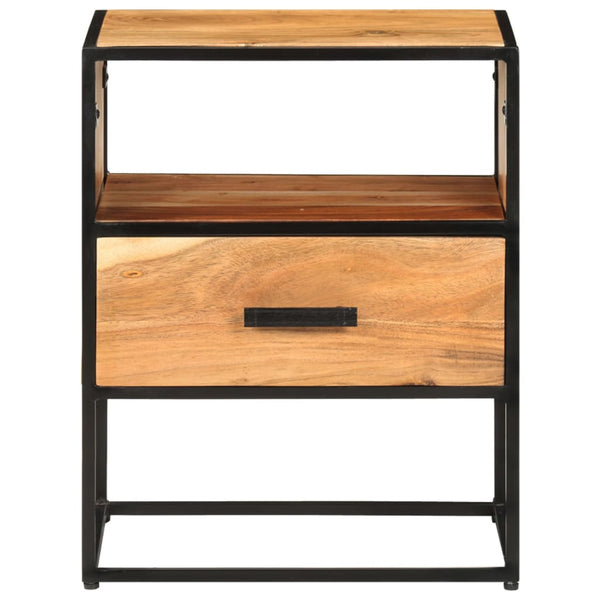 vidaXL Bedside Cabinet 40x30x50 cm Solid Acacia Wood