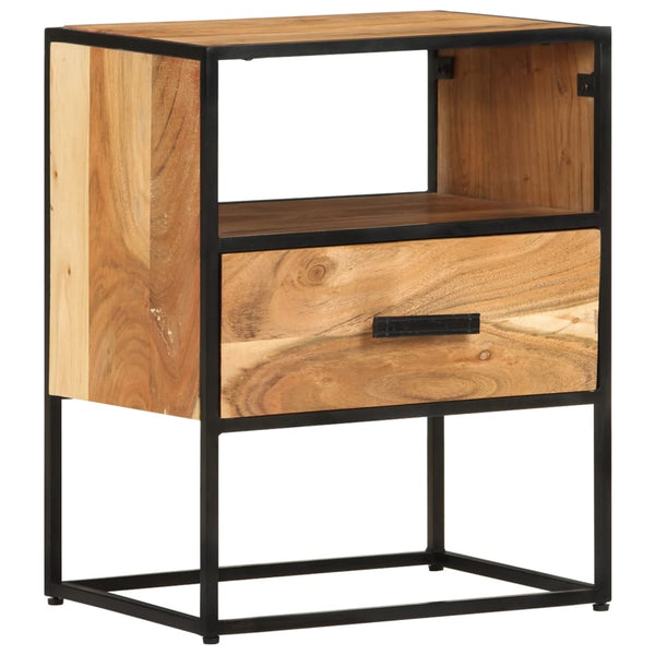 vidaXL Bedside Cabinet 40x30x50 cm Solid Acacia Wood