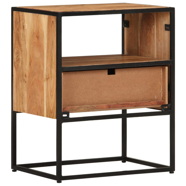 vidaXL Bedside Cabinet 40x30x50 cm Solid Acacia Wood
