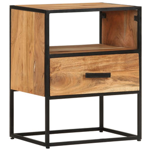 vidaXL Bedside Cabinet 40x30x50 cm Solid Acacia Wood