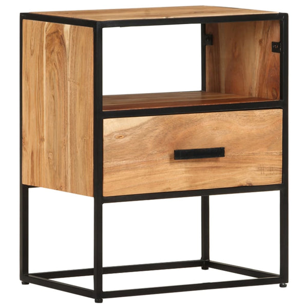 vidaXL Bedside Cabinet 40x30x50 cm Solid Acacia Wood