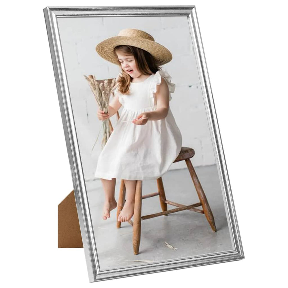 vidaXL Photo Frame Collage 3 pcs. for Table Silver 10x15 cm MDF