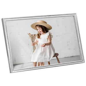 vidaXL Photo Frame Collage 3 pcs. for Table Silver 10x15 cm MDF