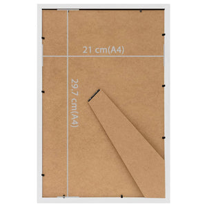 vidaXL Photo Frame Collage 3 pcs. for Table White 21x29.7 cm MDF