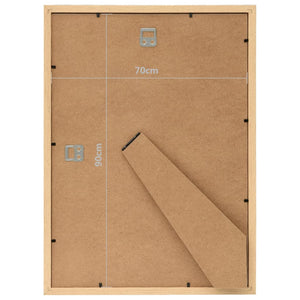 vidaXL Photo Frame Collage 5 pcs. for Wall Table Light Oak 70x90 cm