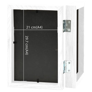 vidaXL Double Photo Frame Collage White 2x(21x29.7 cm)