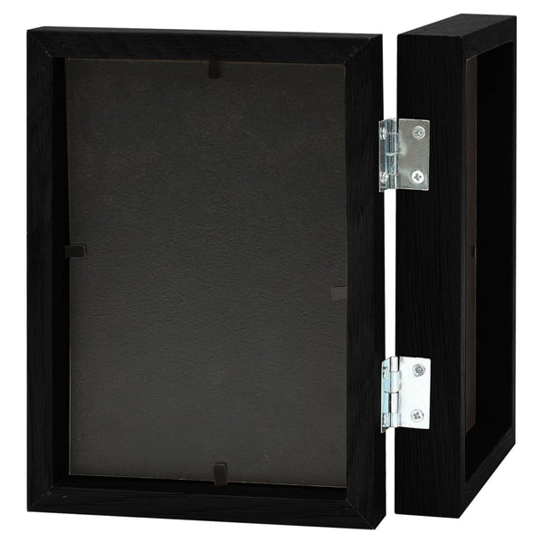 vidaXL Double Photo Frame Collage Black 2x(13x18 cm)
