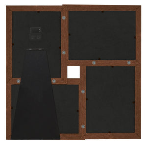vidaXL Collage Photo Frame for 4 (13x18 cm) Photos Dark Brown MDF