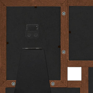 vidaXL Collage Photo Frame for 4 (13x18 cm) Photos Dark Brown MDF